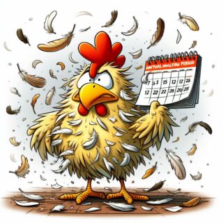 la mue annuelle chez les poules