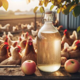 vinaigre dans l'eau des poules